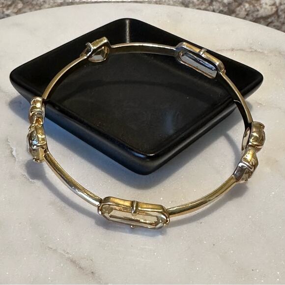 Kate Spade - Vegas Jewels bangle bracelet with pale yellow crystal stones, EUC - Picture 6 of 10